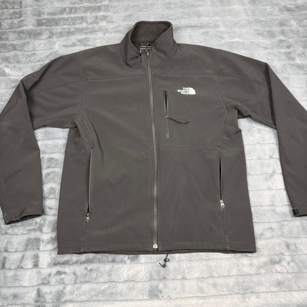 The North Face Mens Apex Bionic Softshell Jacket Black Full Zip Size M